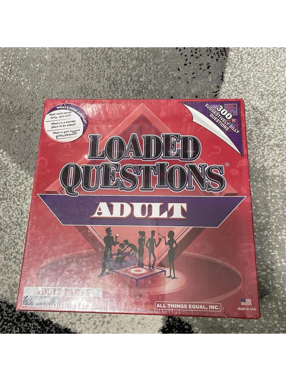 LOADED QUESTIONS ADULT Party Game 2012 Brand New Sealed - Ages 18+